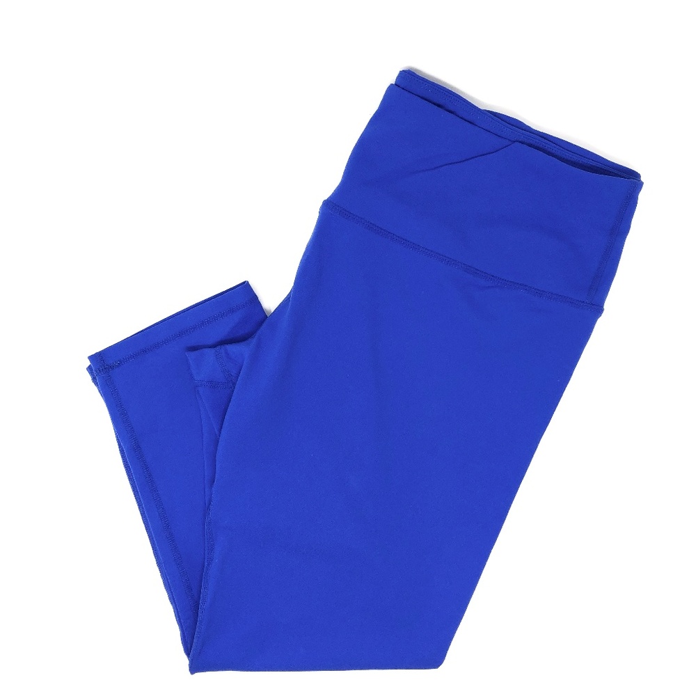 Firm Abs Yoga Blue Capri Legging